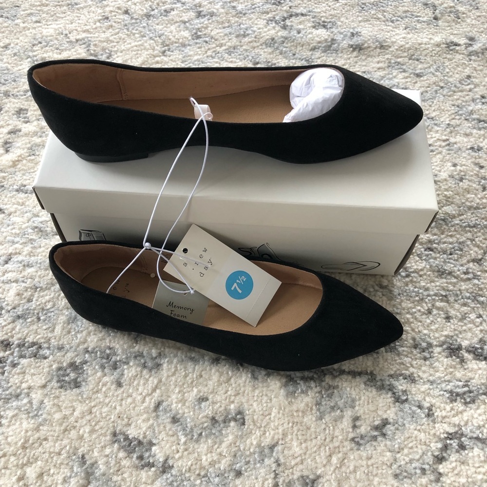 NWT A New Day Black Pointed Flats